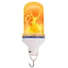 USB Rechargeable Gravity Sensor Flame Lights SDM2835 108 LEDs Flame Effect Fire Light Bulb 5W Flickering Emulation Decor Lamp