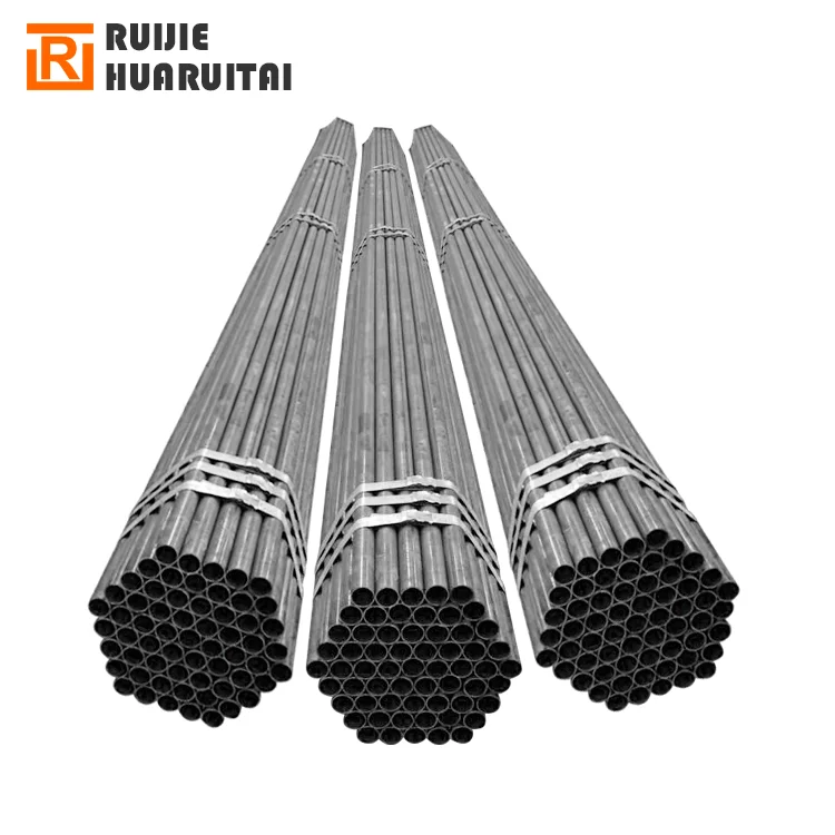 1 tubos de metal de 1/4 polegadas tubo de aço preto tubo de aço carbono com preto pintado