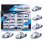 Car Children's Toys New Hot Selling Police Car Series Gift Box Return Force Car Model Children's Toys Educational Toys