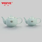 Turkish 380ml Small Tea Pot Shiny Green Ceramic Arabic Tea Pot Set Porcelain Turkish Coffee Pot A16511W131GF1126