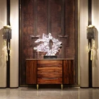 Tv New Luxury Stainless Steel Tv Stand Set Modern Wooden TV Cabinet Set With Table Top