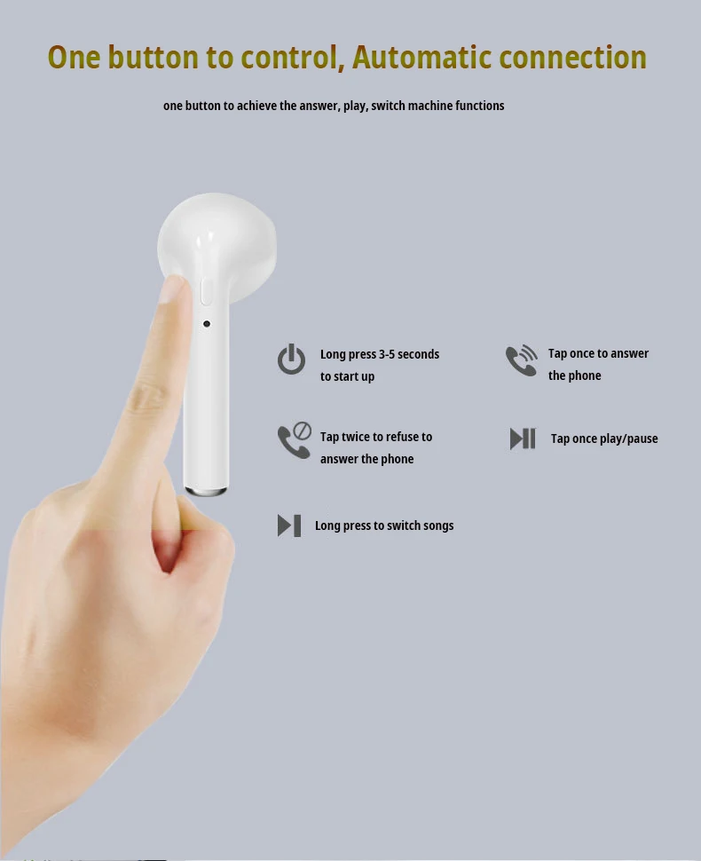i9s TWS Headphones Earphone Bluetooth Wired Headset Wireless Bluetooth Earphones - ANKUX.COM