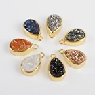 ZG0155 Wholesale Natural druzy pendant jewelry for women 2019