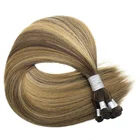 Best Virgin Hair Factory Full And Soft Double Drawn Braidding Handtied Weft Hair extensions