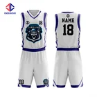 Uniform NO MOQ OEM Custom Sublimation Reversible Basketball Jerseys Uniform Design