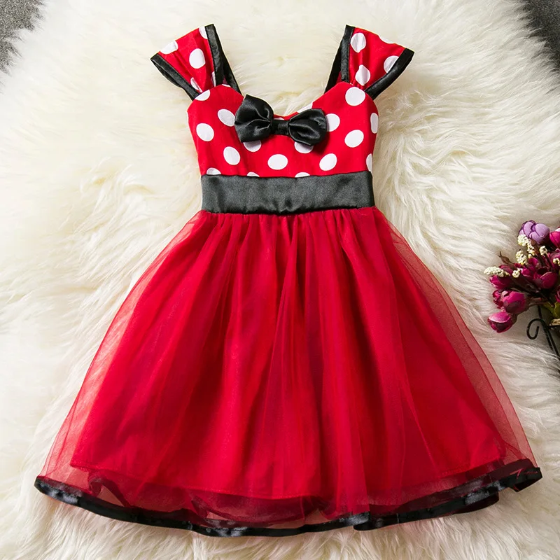 La chica es la princesa bebé niña vestido de la Navidad Ratón Mickey trajes de fiesta de cumpleaños de Halloween Tutu una pieza Vestidos