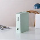 High quality light green paper stationery school office storage file box file for sale