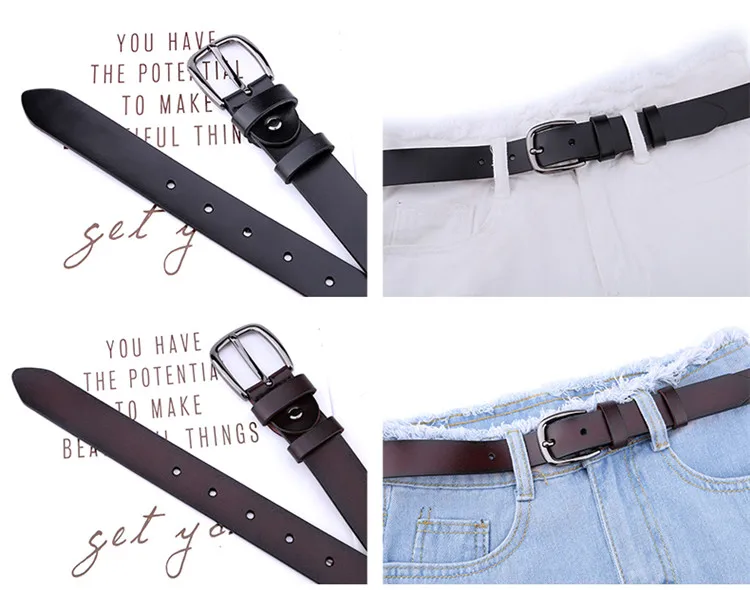 IGM Brand most popular good design fashion ladies leather belts women pu belts