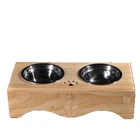 New Design Pet Cat Or Tow Bowl Dog Wooden Table With Great Price