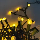 Outdoor holiday waterproof color white mini led decorative curtain string fairy Christmas lights