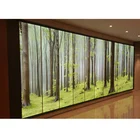 Freestanding subway tension fabric light box