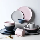 Sets Dinnerware Dinnerware Dinnerware Hot Selling Solid Color Ceramic Fruit Plates Sets Dinnerware