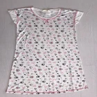 Nightdress Women Pajamas High Quality Summer Short Sleeve Womens Pyjamas Sleepwear Printed Nightdress
