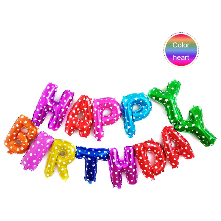 rose gold foil banner happy birthday balloons set