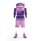 Wholesale Basketball Wear Color Pink Girls Women Custom Basketball Jerseys Uniform Set