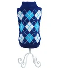 Wool Eco-Friendly printed grid spring pet clothes novelty products for sell