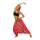 Loose african print yoga pants