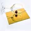 High Plasticity Gold 1220*1830Mm 2Mm Acrylic Pen Blanks Acrylic Mirror Sheet For Diamond Place Card Holder