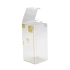 Custom Small Folding Transparent Clear Pvc Pet Plastic Gift Packaging Box UV Unique Soft Crease Clear PET Box