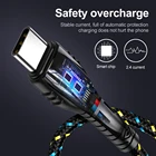 2 Usb Charger High Quality OLAF 2 M 2.4a Fast Charging Usb Type C Data Cable Charger Cable