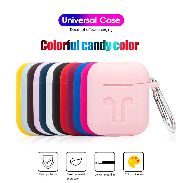 Tws I8 I9 I10 I12 Portable Silicone Case Cover For Apple Airpods - ANKUX.COM