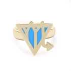 Gold plated brass ring adjustable scorpio constellation rings sets jewellery