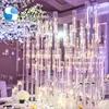 ZT-323 Beautiful wedding decoration tall crystal centerpiece candelabra