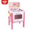 Pretend food cooking play set toy kids wooden kitchen toy