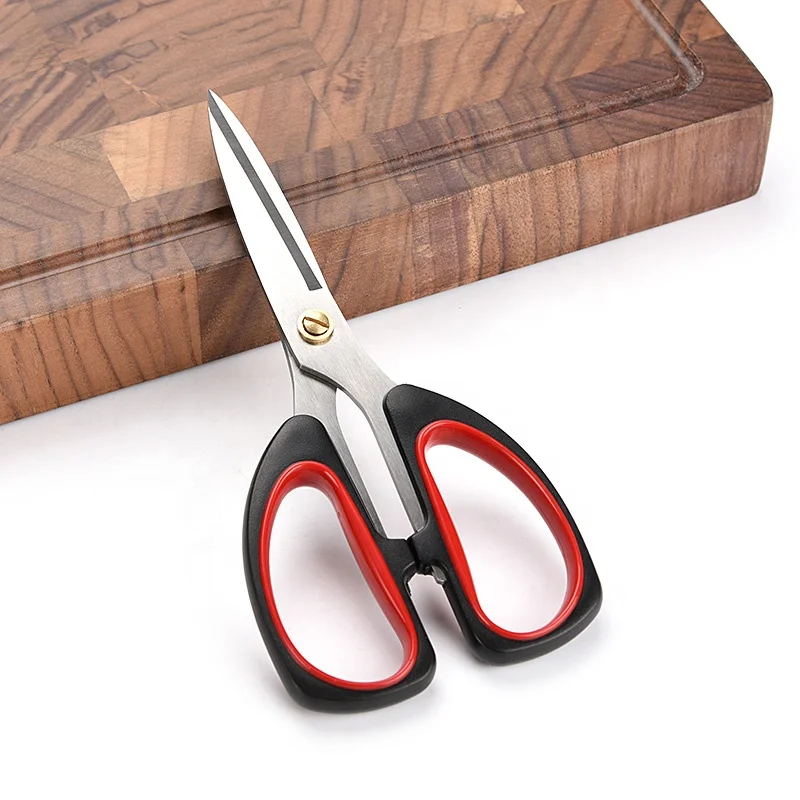 New fashion Quality home scissors black and red shears for tailor with Soft Grip Handle