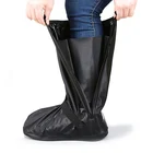 2019 wholesale motorcycle rain shoe covers non slip pvc waterproof shoe cover reusable long boots overshoes