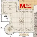 China Supplier Hotel Decoration Water Jet Medallion Waterjet Ground