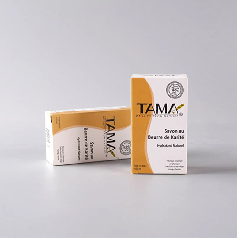 custom design luxury craft paper rectangle soap box packaging