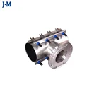 Equal Aisi 304 Repair Clamp AISI 304 Stainless Steel SS Tapping Sleeves Band Repair Clamp Tee with Flange