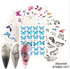 Nail Sticker Wholesale 30pcs/set Supplies Adhesive 3D Butterfly Nail Decal Holographic Nail Sticker