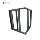 Hot Sale Double Glass Japanese Frameless 4 Panel Sliding Stacking Sliding Glass Door