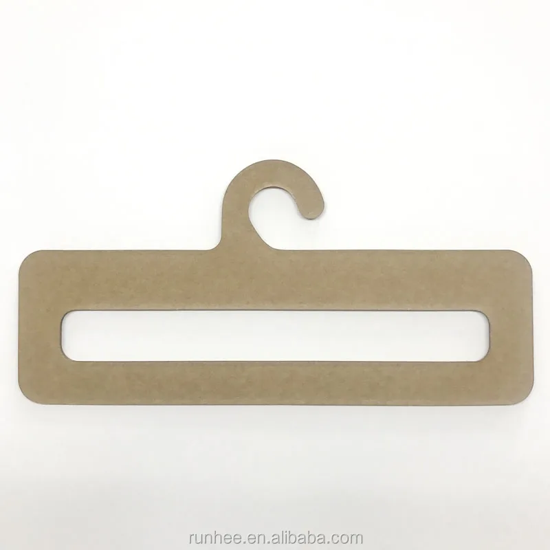 Biodegradable 3mm Thickness Cardboard Hanger Customizable Size For Retail Display