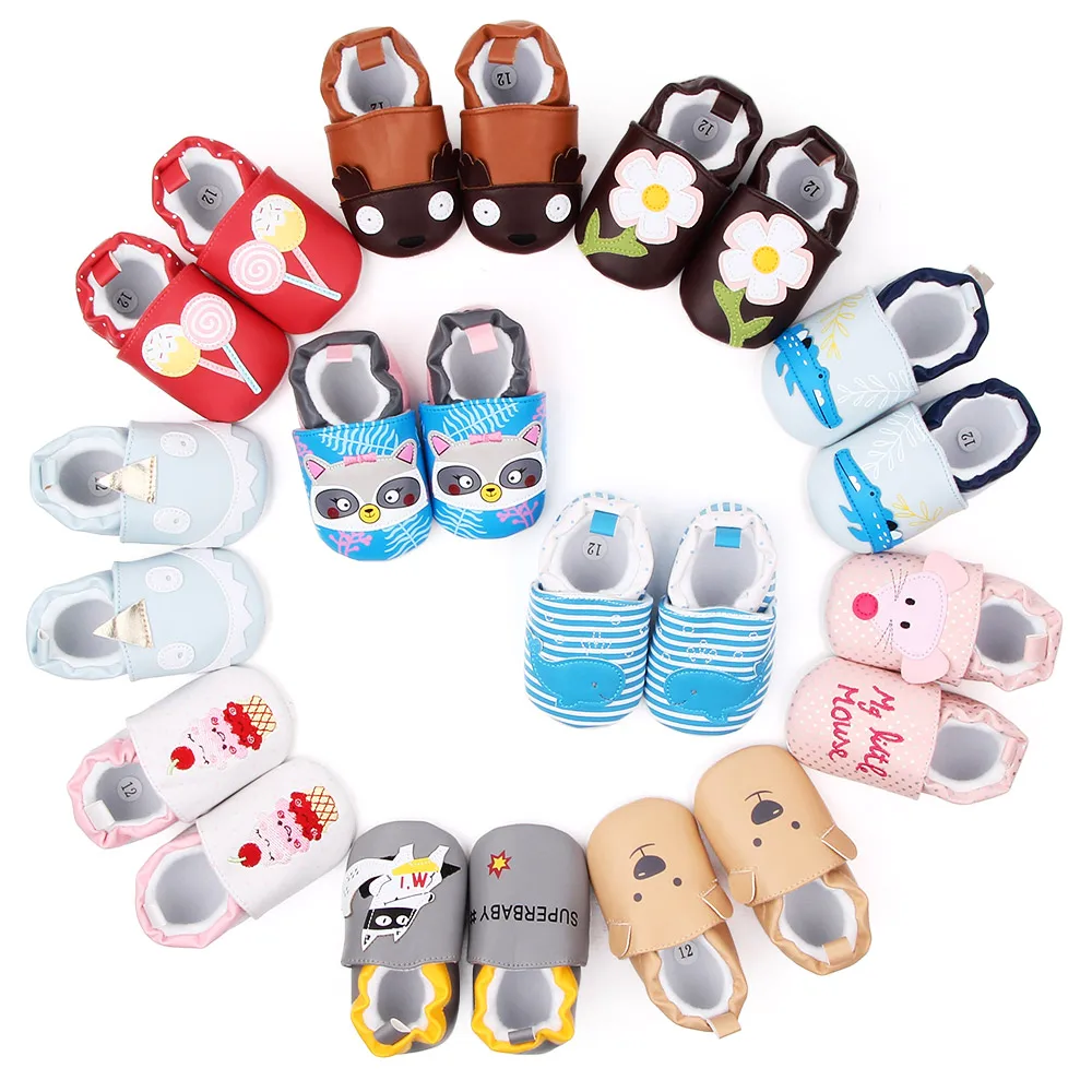 Wholesale New Design Baby Sneakers Boy-Girl Cartoon Infant Toddler Casual Shoes 6-12 Months Size manufacture