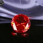 MH-CD021 Crystal gem Diamonds red Paperweight for wedding return gift