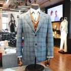 New Fashion Design Suit Vest Half Canvas Peaked Lapel Custom Tailor Suit For Men Jacket Vest Italian Style CMT