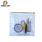 promotion pvc Toiletry Plain zippered zip lock Cosmetic Bag