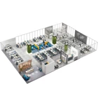 Factory high quality office furniture workstation for 2 people desk