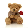 OEM plush teddy bear toy with clothes /factory direct stuffed animal bear toy/wholesale plush logo teddy bear