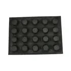 Hot sale factory supple non stick silicone bun bread forms perforate mould
