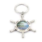 Florida souvenir fashionable design custom city name keychain personalized custom metal state name key chains