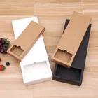 gift custom color logo Tie and silk kraft packaging box