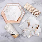biodegradable disposable foil dinewhare dinner paper plates cups dishes set