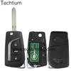 Car 433 mhz two button with 4D67 chip key for toyota land cruiser prado prius verso 2008 remote key