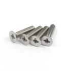 manufacturer production screws csk head machine screws cross receeed stainless steel screws DIN965