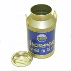 High quality tin metal type big large tall round tea tin boxes australia