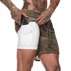 Custom Logo Running MMA Bodybuilding Jogging Camo Shorts